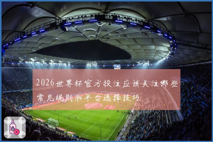 2026世界杯官方投注应该关注哪些常见规则和平台选择技巧